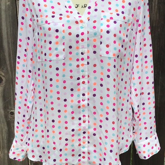Multi Colored Polka Dots Portofino Shirt - Picture 4 of 9